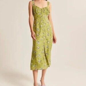 Abercrombie Button Through Slim Midi Dress